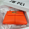 2025 New Orange Color JW PEI Women's Handbag Elise Designer Fashion  Tote Bag Small Square Crossbody Bag Premium Women Bag