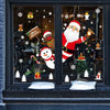 Christmas Window Sticker Merry Christmas Decorations For Home 2024 Cristmas Ornament Xmas Navidad Natal Gifts New Year 2025