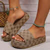 New Women Slippers Summer Fashion Platform Sandals Thick Sole Solid Color Slippers Party Party Women Beach Sandals Slides Women