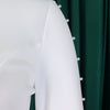 White 2 Piece Sets Women Outifits Autumn Slanted Shoulder Nail Bead Top Pants Two-piece Party Lady Matching Sets OL Fashion Suit