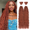 Synthetic Braiding Hair for Boho Braids 20Inch 90G Deep Wave Bulk High Quality Synthetic Protein Hair Extensions For Women