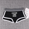 NEW Custom Underwear Girls Cotton Boyshorts Female Underwear Girls Gift Ladies Personalized Boxer Panties Breathable Women's