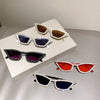 KLASSNUM Luxury Cat Eye Sunglasses Women Men Fashion Diamond Triangle Brand Designer Glitter Sun Glasses UV400 Shades Eyeglasses
