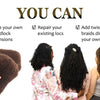 Afro Kinky Bulk Braiding Hair Extensions – Rebecca Fashion Lightweight, Natural Colors for African Braids & Casual Wear