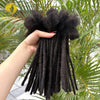 0.6cm 4-8Inch Regular Loc Extension Human Hair 50 Strands Full Handmade 100% Human Hair Dreadlock Extensions for Men Women