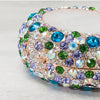 Alizekerr Perfume Bottle Shaped Crystal Evening Bags Women Gorgeous Classy Rhinestone Round Metal Clutch Purses Wedding Party
