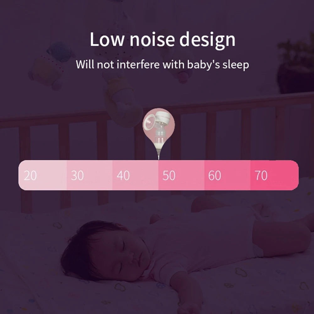 Electric Breast Pump Breast Pump with LED Screen Milk Puller for Breastfeeding Low Noise with 180ml Milk Bottle BPA-free