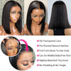 YIJIMEI 13x4 Straight Bob Wigs Human Hair Lace Frontal Wig 180% Density Natural Color Brazilian Wigs On Sale 10-14inch