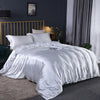 Bedding Duvet Cover Set Soft Silky Textured Comforter Cover with Corner Ties and Zipper Closure, Envelop Pillowcase