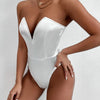 Jumpsuit Women Short Bodysuit smooth monkeys Lingerie Elegant Party overalls luxury Sexy Evening Dresses open back Off Shoulder