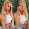 13x4 Straight Honey Blond Lace Front Wigs Human Hair 13x6 Hd Lace Frontal Wig For Women 27# Colored Lace Front Wigs Brazilian