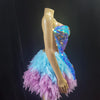 Heavy Industry Diamond Skincare DressEvent Party Performance Nightclub StageD] Singer Model G0G0 sexyPerformance Dress