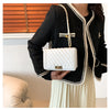 Fashionable Mini Quilted Embossed Chain Shoulder Bag Simple And Versatile Diagonal Crossbody Bag For Women Square Handbag