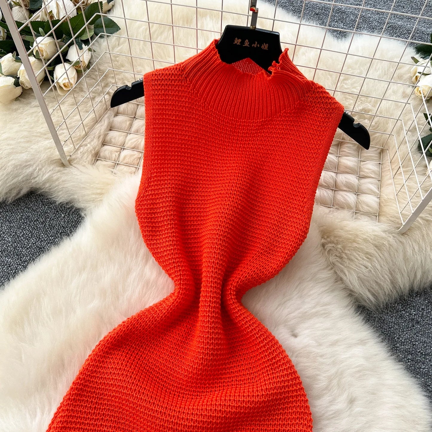 YuooMuoo Chic Fashion Sexy Package Hips Knitted Mini Dress 2026 New Summer Sleeveless Tassels Bodycon Party Dress Beach Vestidos