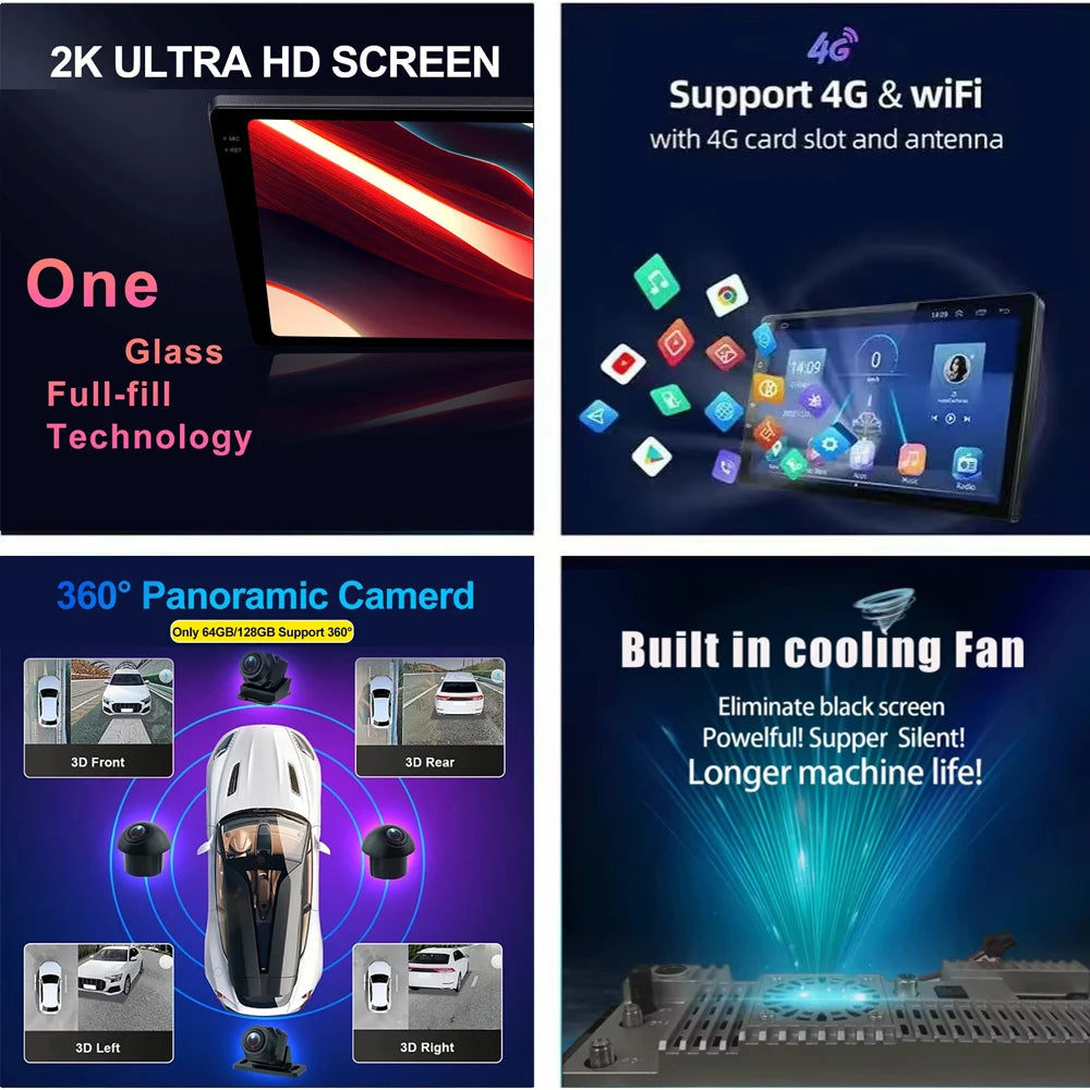 Android 14 Carplay Auto 4G+WiFi DSP For Suzuki Grand Vitara 2005-2015 Car Radio Multimedia Video Player GPS Head Unit Stereo BT