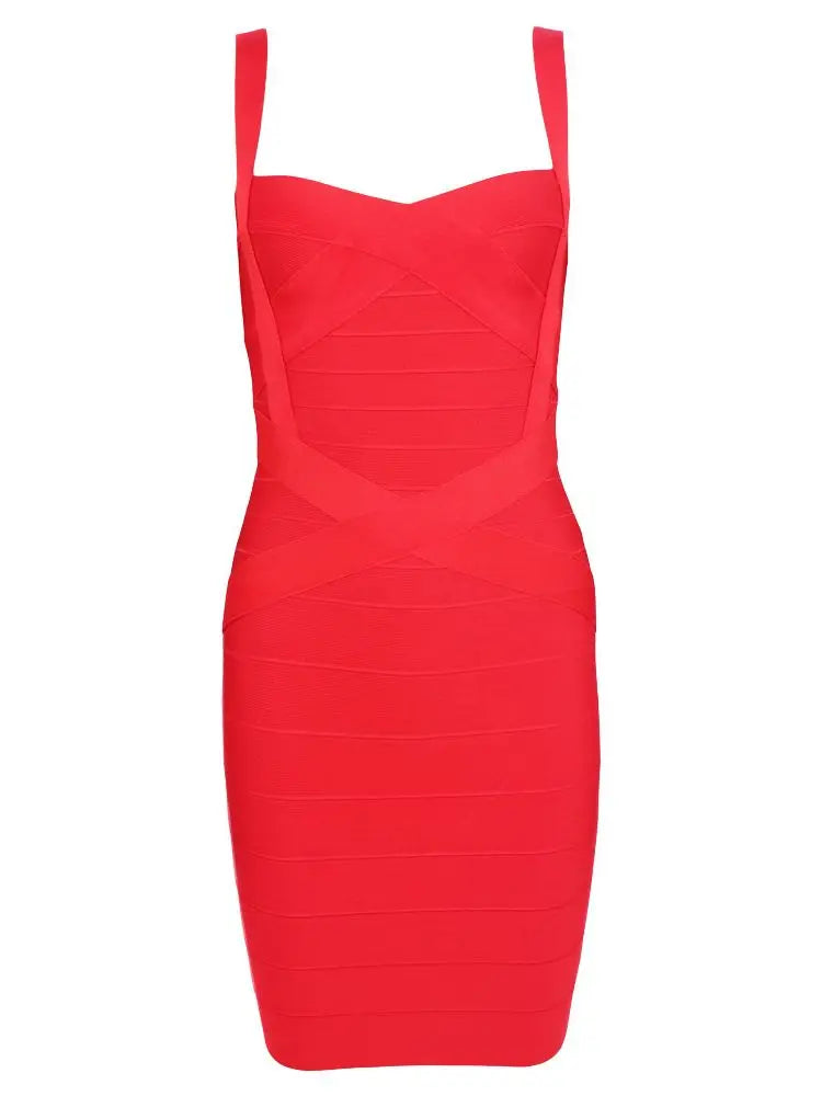 Quality Fuchsia Red Bandage Dress 2023 For Girl SweetHeart Mini Pencil Slim Dress Bodycon XL Purple Black White Party Vestidos