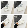 Crocodile Embossed Shoulder Bags For Women Flap PU Leather Fashion Rhinestone Decor Small Square Crossbody Bag Designer Handbag
