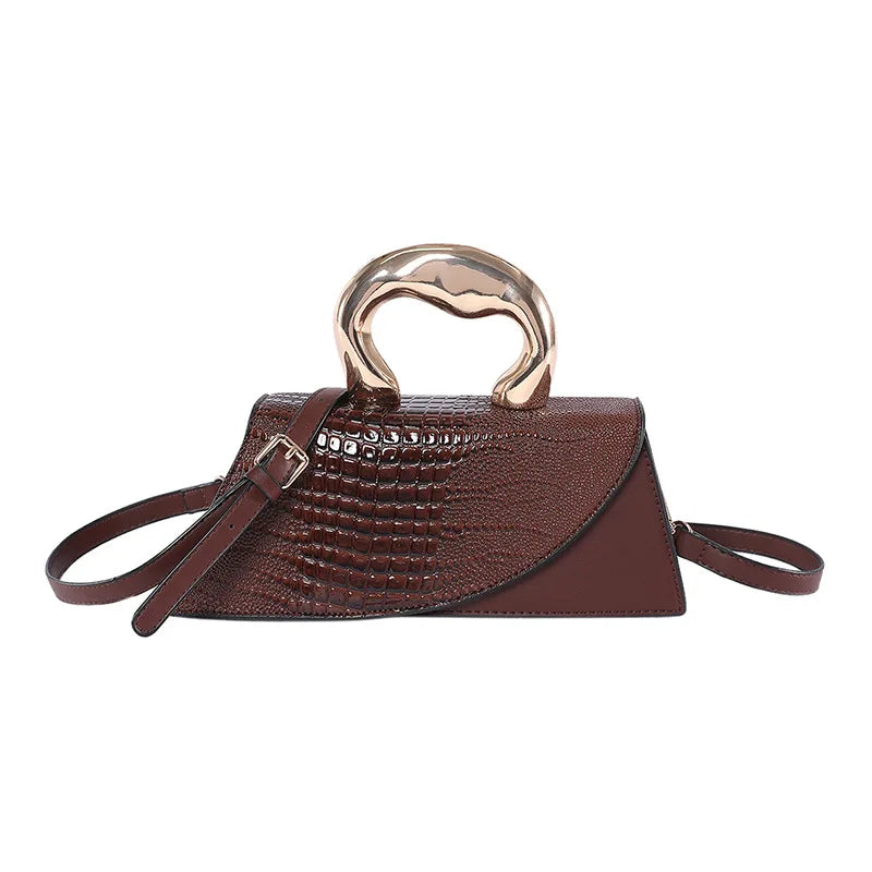 Solid Alligator PU Shoulder and Crossbody Bags Personality Designer Style High Quality Hand Bags for Women 2024 Fashion Hot Sale