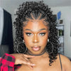 Braided Wigs 100% Human Hair 13X4 Lace Front Wig Braided Wigs With Baby Hair Wigs For Women Kinky Curly Hair Wigs Curly Bob Wig
