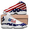 Dropshipping Print On Demand Custom Basketball Sneaker USA United States Flag Custom Print POD Shoes Custom Shoes