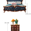 Nordic Luxury Aesthetic Bed Queen Size Cheap Cute Salon Bedroom King Bed Modern Wood Leather Camas Matrimonial Room Furniture