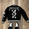 Retro Gothic Alphabet Embroidery Oversized Motorcycle Uniform Baseball Uniform Men's Y2K New Trend Harajuku Hip-Hop Joker Jacket