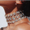 Rhinestone Choker Necklace 2023 Statement Necklaces For Women Big Fashion Necklace Collar Party Chunky Necklace Collier Bijoux