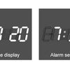 3D LED Wall Clock Large Digital Wall Clock With Remote Control Alarm Clock Time/Date/Temp Display Wall&Table Clock Modern Design