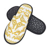 Custom Queen Of Absolutely Everything Gold Baroque Soft Memory Foam House Slippers Women Comfy Warm Anti-skid Sole Slipper