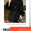 UCXQ Elegant OL Office Lady Overcoats Fur Patchwork Long Sleeve Woolen Coat Beautiful Women's Clothing Jacket Autumn 2025 Winter