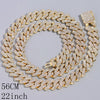 Caraquet Punk Hip Hop Cuban Link Chain Choker Necklace Iced Out Rapper Crystal Necklace Fashion Bling Rhinestone Jewelry Gift