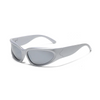Designer y2k UV400 Mirrored Sunglasses Women White Sun Glasses Men Hispter Sport Driving Cycling Ladies Shades 2023 gafas de sol