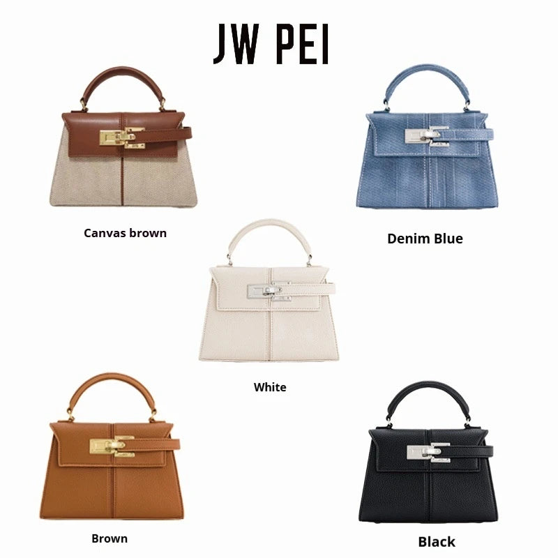 2025 New Orange Color JW PEI Women's Handbag Elise Designer Fashion  Tote Bag Small Square Crossbody Bag Premium Women Bag