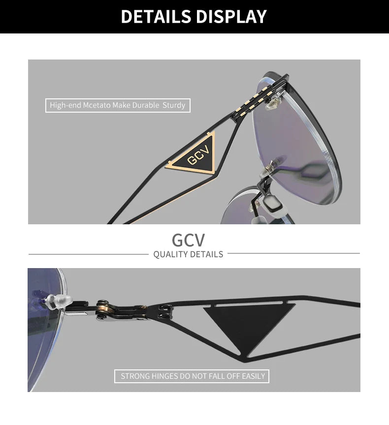 GCV Brand new Women 2 In 1 Polarized Sunglasses Anti blue light glasses butterfly frame multifunctional Medical applicability