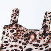 Leosoxs Sexy Jumpsuit Women Sleeveless 2025 Sexy Trend Leopard Print Sleeveless Street Fit Stretch Activity Workout Overalls