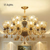 Chandelier Living Room Grand Luxury Crystal Lamp Dining Room Bedroom Decoration French Retro Chandelier Lighting Fixtures