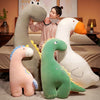 Big Stuffed Animal Plush Giraffe Pillow Cute Large Long Crocodile Toy Kawaii Dinosaur Baby Bed Surround Washable Decor Cushion