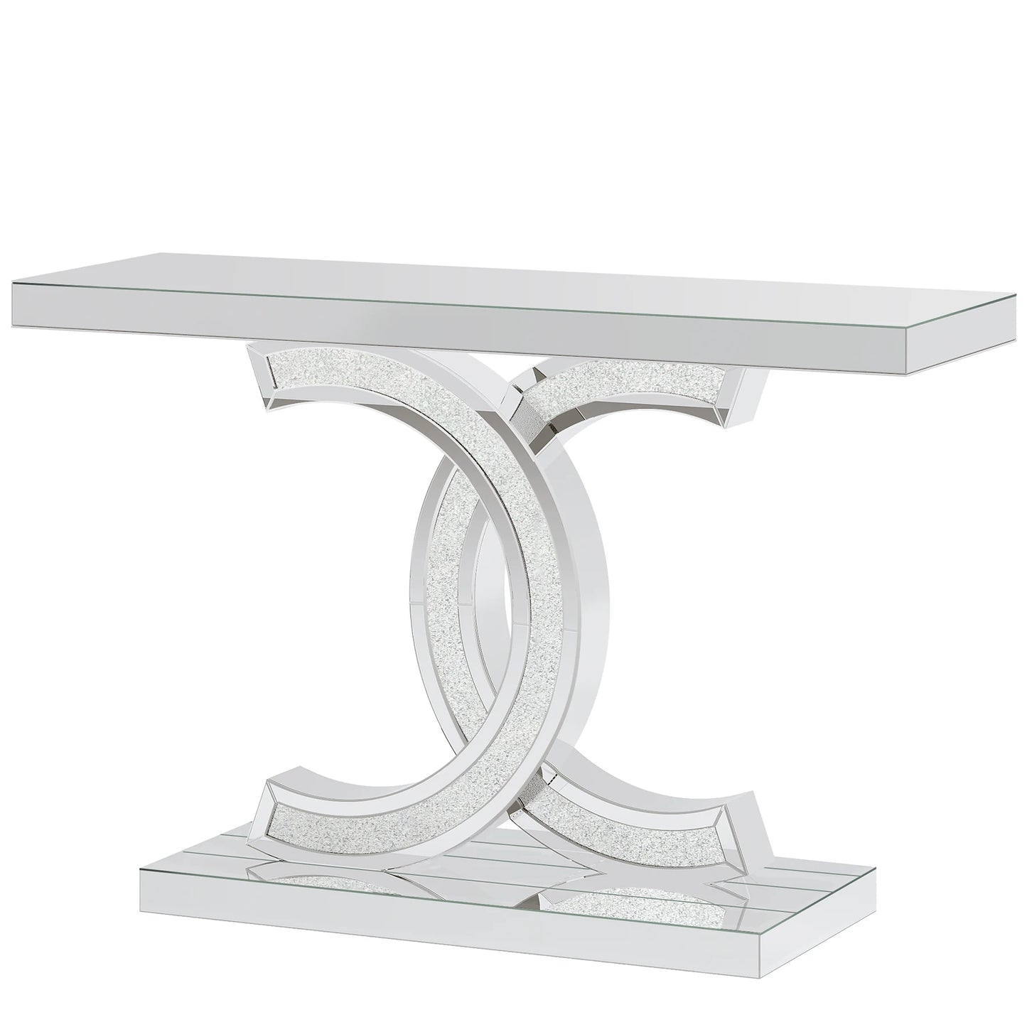 Tribesigns Gold Entryway Table, Modern 39-Inch Console Faux Marble Narrow Wood Sofa with Geometric Metal Legs