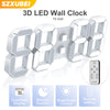 3D LED Wall Clock Large Digital Wall Clock With Remote Control Alarm Clock Time/Date/Temp Display Wall&Table Clock Modern Design