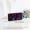 LED Digital Wall Clock Temperature Date Week Display Table Alarm Clocks Voice Control Electronic Clock Brightness Adjustment