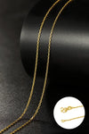14k Orginal Gold Color Necklace Chain for Women Box Chain Snake Bone/starry/Cross Chain 18 Inches Necklace Fine Jewelry Gifts