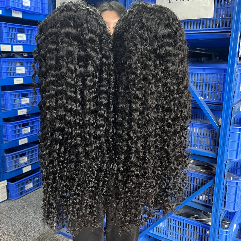 40 50 Inch Water Wave Curly Lace Front Wigs 13x4 13x6 HD Deep Wave Lace Frontal Wig 7x5 Glueless Human Hair Wigs For Women 300%