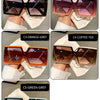 KAMMPT Square Oversized One-pieces Sunglasses Men Women Trendy Gradient Goggle Eyewear Fashion Luxury Brand Design Sun Glasses