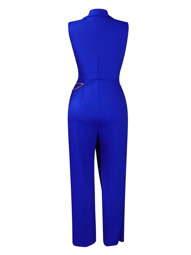 Wmstar Women's Jumpsuits One Piece Outfits Sleeveless Solid Office Lady Summer Sexy Playsuits Overalls Wholesale Dropshipping
