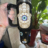 Personalized Customized DIY Handmade 40oz Evil eye Opal White Bling Rhinestone Tumbler