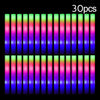 15/30Pcs LED Glow Sticks Bulk Colorful RGB Glow Foam Stick Cheer Tube Dark Light for Xmas Birthday Wedding Party Supplies