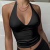 Sexy Off Shoulder Top Ladies 2025 Club Party Outfits Sheath Pure Sleeveless Bare Back Sexi Women Summer Crop Top