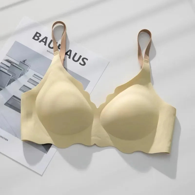 BH No Trace Top Women's Underwear No Steel Ring Pure Desire Comfortable Upper Support Sling Adjustable Beauty Back Bra for women