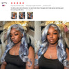 13*4 13*6 HD Lace Frontal Wig 613 Brazilian Body Wave Pre Plucked Silver Grey Lace Front 613 Colored Human Hair Wigs For Women
