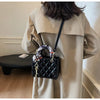 Small And Niche High-End Lurxury Handbag For Women 2024 Fashionable New Diamond Grid Handbag, Single Shoulder Crossbody Bag